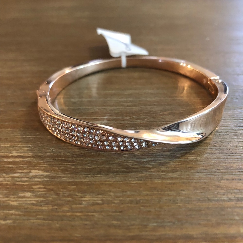 Charter Club Rose Gold Colored Pave Bracelet (NWT)